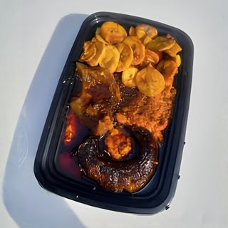 Ewa Agoyin, Plantain & Bread