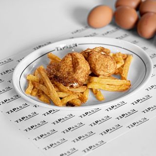 Huevos estrellados solos