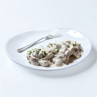 Costolette di maiale con funghi