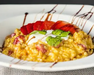 Risotto Le Fragole e Zafferano 
