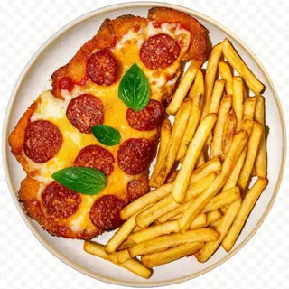 Milanesa de pollo al  Don Pepperoni