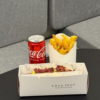 КОМБО Хот-дог чедер-Фламбе + діпи + кола 0.3