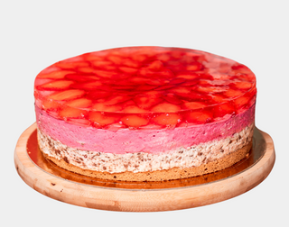 Stracciatella malinowa