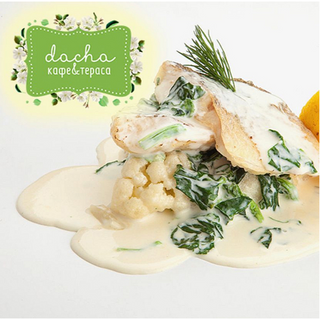 Філе судака під вершковим соусом (355г)