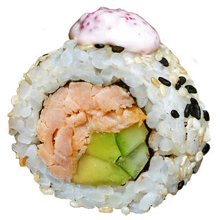 Рол Каліфорнія з лососем теріякі (8шт/212г)