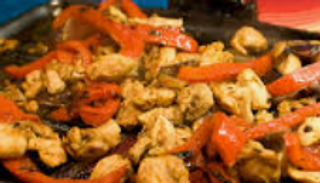 Fajita di pollo una persona
