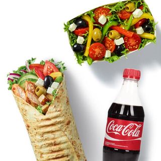 Zestaw Wrap Mex Burito, sałatka lub ziemniaczki i napój