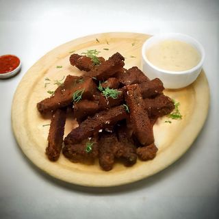 Грінки з житнього хліба з часником