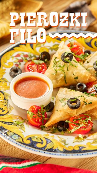 Pierożki filo vege