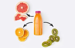 Фреш Грейпфрут, ківі, апельсин (500мл)