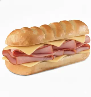 Sandwich con prosciutto cotto e formaggio