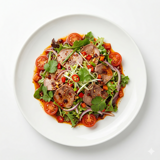 Ensalada de lengua de cerdo picante (辣酿猪舌头)