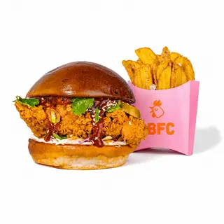 COMBO | Spicy Korean Burger, Fries Crispers 130g