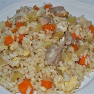 Arroz Frito Con Pollo
