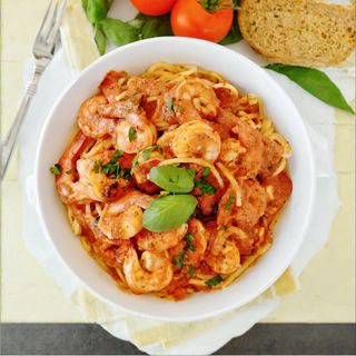 Spaghetti aux Gambas