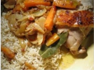 Riso con pollo Yassa