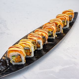 Mango salmon roll