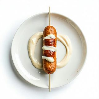 Corn dog con maionese