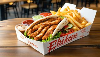 Кутия с пилешки дюнер