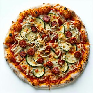 Salsiccia, bufala e zucchine