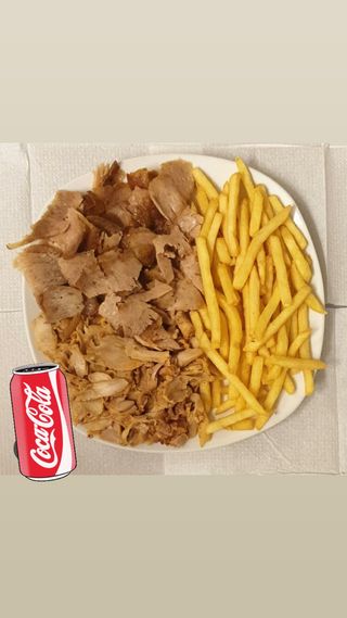 Menú plato carne y papas XXL