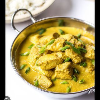 Pollo korma con arroz