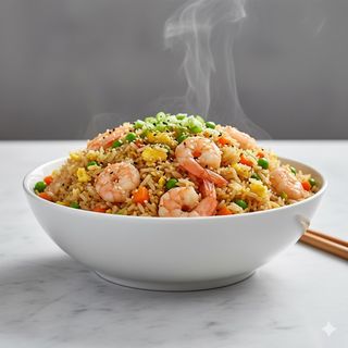 Riso con gamberetti
