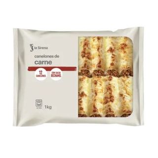 Canelones Carne Con Bechamel Imprescindible Bandeja 12 Uds.