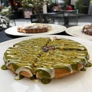 Gaufre cunafa pistache