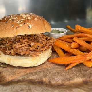 Pulled pork sandwich + patate dolci