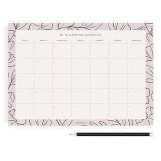 Planificador Mensual Flor Minima A4 - 8435743802543