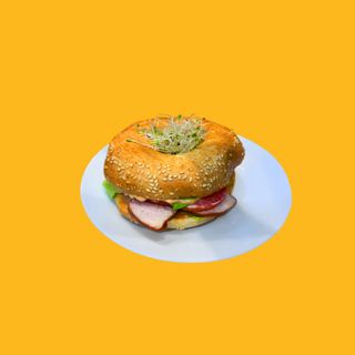 Bajgiel z kurczakiem