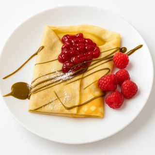 Naleśnik Pistacjowo-Malinowy