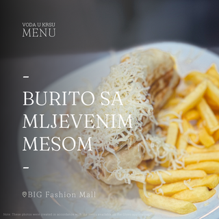 Burito sa mljevenim mesom