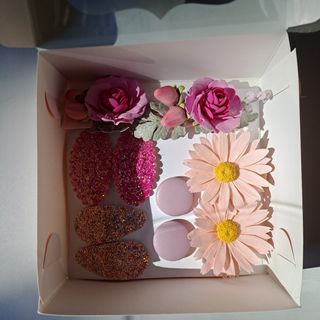 Набір заколок у рожевому кольрі