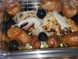 bacalhau assado na brasa