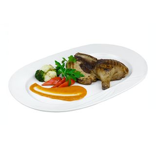 Цыплёнок Табака с томатно-базиликовым соусом