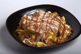 Cheesy Fries Crispy Onion & Dinde