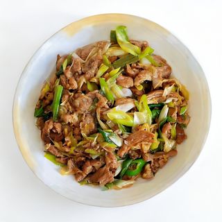 164 Maiale zenzero porri葱姜猪肉