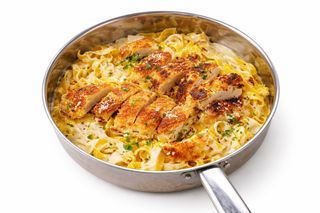 Tagliatelles Au Poulet Panés