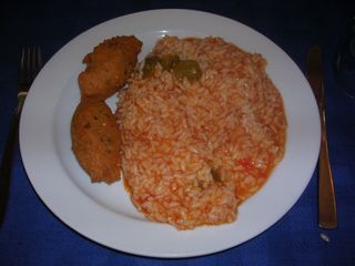 Bolinhos de Bacalhau com Arroz Malandro