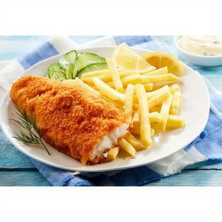 Menú Infantil De Pescado Empanado
