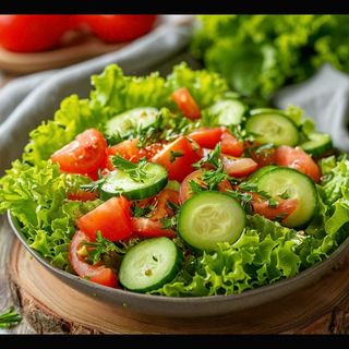 კიტრი-პომიდვრის სალათი