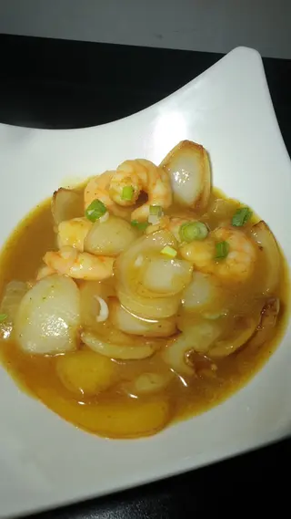 164. Gamberi al curry
