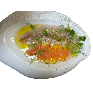 Crudo Sea Bass cu Grapefruit si Ulei de Masline