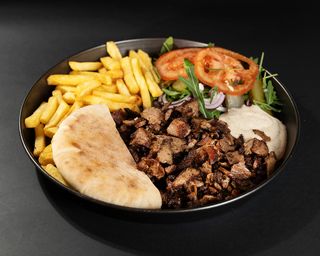 Shaorma de vita la farfurie