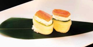 Gunkan zucchine e papaya