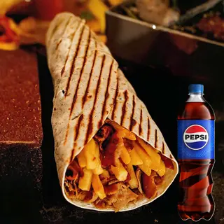 ROLLO Z FRYTKAMI średnie + Pepsi 0,5l