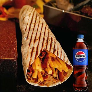 ROLLO Z FRYTKAMI średnie + Pepsi 0,5l