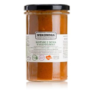 Klopsiki z dzika w sosie myśliwskim 490g